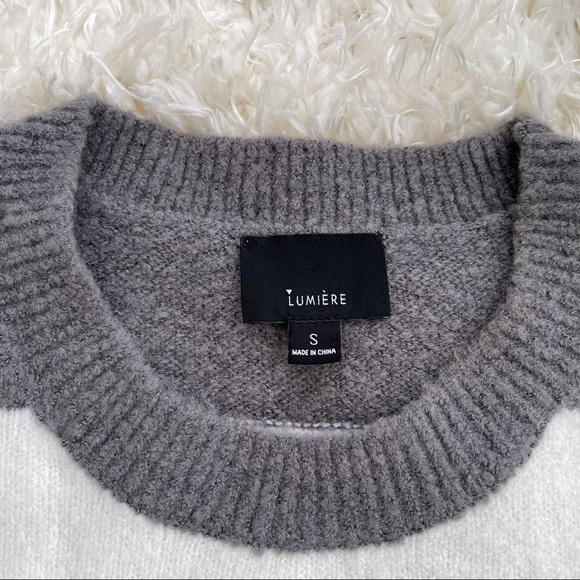 Lumiere color block crewneck sweater - Picture 3 of 5